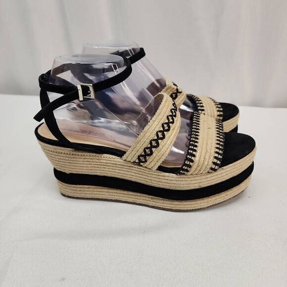 Schutz Size 10 Women's Denes Platform Espadrille Sandals P - Picture 4 of 13